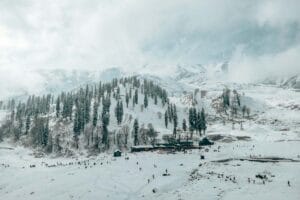 snow covered mountain, Gulmarg